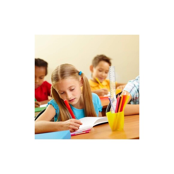 EBOOT 20 Pack Clear Plastic Ruler 12 Inch Straight Flexible clear - Picture 6 of 8